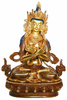 Vajradhara Buddha, vergoldet, 21 cm