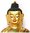 Aksobhya Buddha  feuervergoldet