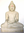 Sitzende Buddha Statue aus weißem Marmor