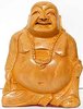 lachender Buddha, Holz