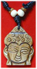 Yakbone Amulett mit Buddhakopf