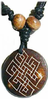 Yakbone Amulett mit Schutzsymbol Unendlicher Knoten