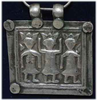antikes Silberamulett