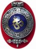 tibetisches Gau mit OM Symbol