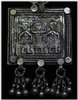antikes Silberamulett mit Piktogramm