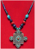 tibetische  Amulettkette mit Vajra Ghau