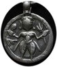 antikes Silberamulett   mit  Kali